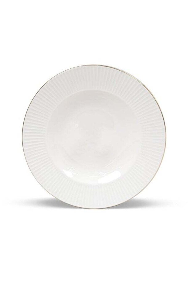 Royal Orchid Soup Plate 22cm Bone China Embossed Plate