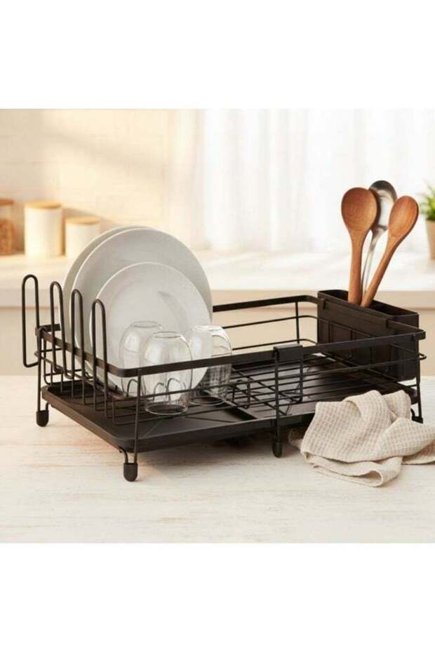Extendable Dish Drying Rack 51x31x14 Stainless Steel Kitchen Drainer UAE