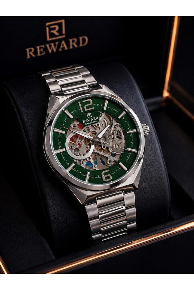 Automatic Luxury Series Men's Watch Steel Cord 5 Atm Water Resistant 2 Years Warranty Rw.Rq.001