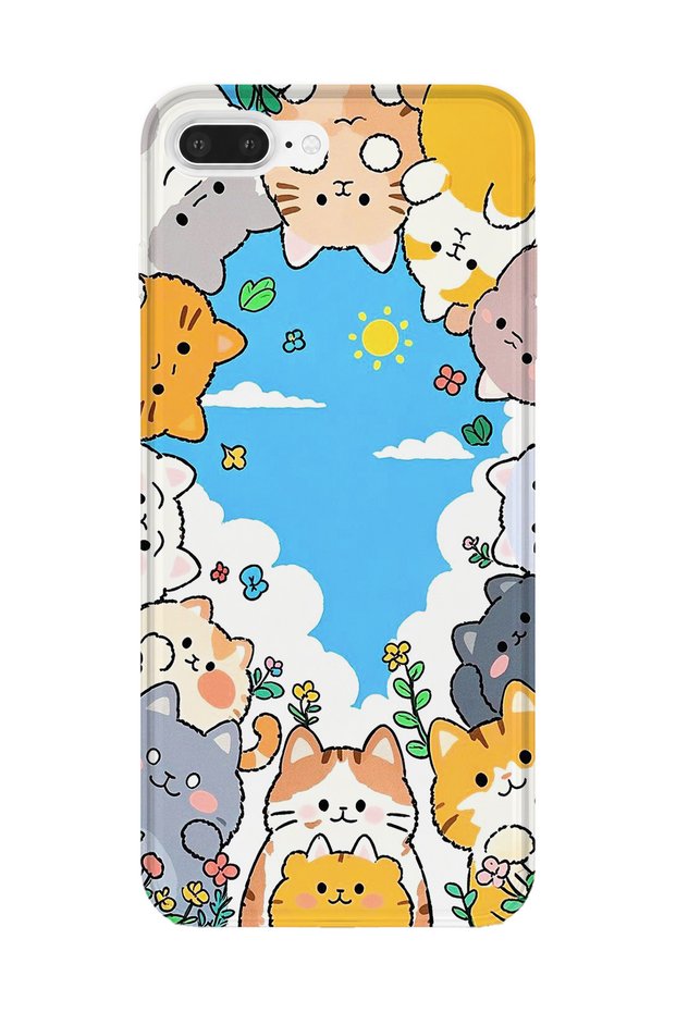 iPhone 7 Plus Compatible Printed Transparent Phone Case | Collection: Kawaiimilk Dreamies