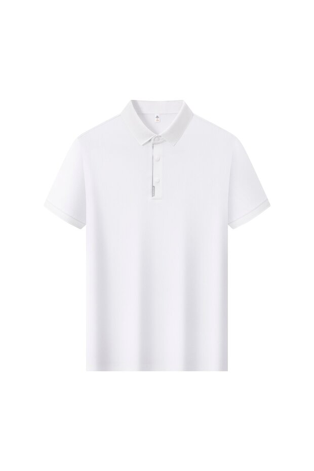 Arw86100 Seri̇ntantan--High Quality Snap Fastener Polyamide Polo Collar Tshirt