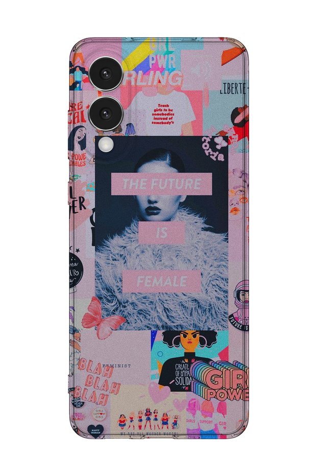 Samsung Galaxy S25 Edge Compatible Printed Transparent Phone Case | Collection: Queenmode Femme