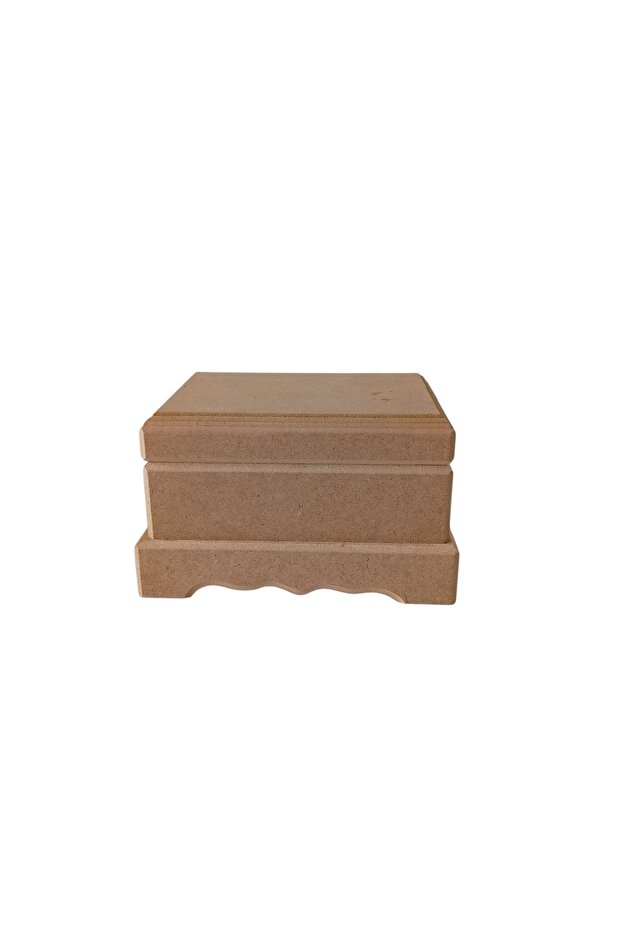 صندوق مستطيل مزخرف من MDF