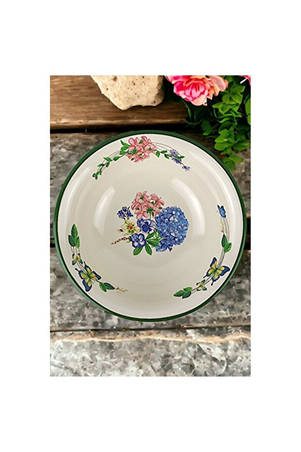32 cm Enamel Basin, Whisking and Mixing Bowl, Dough Basin
