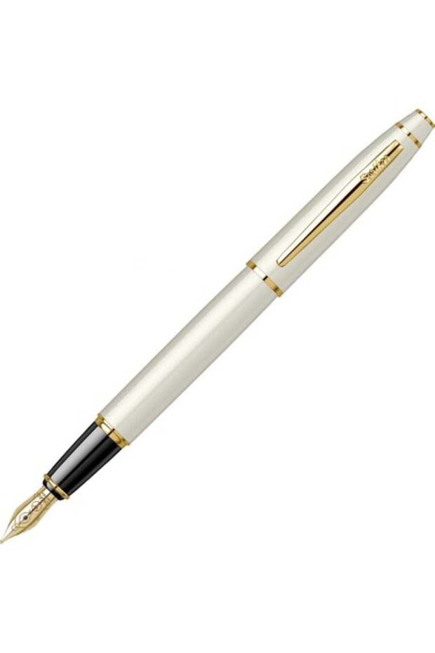 Noble 35 Fountain Pen F Nib White Gold