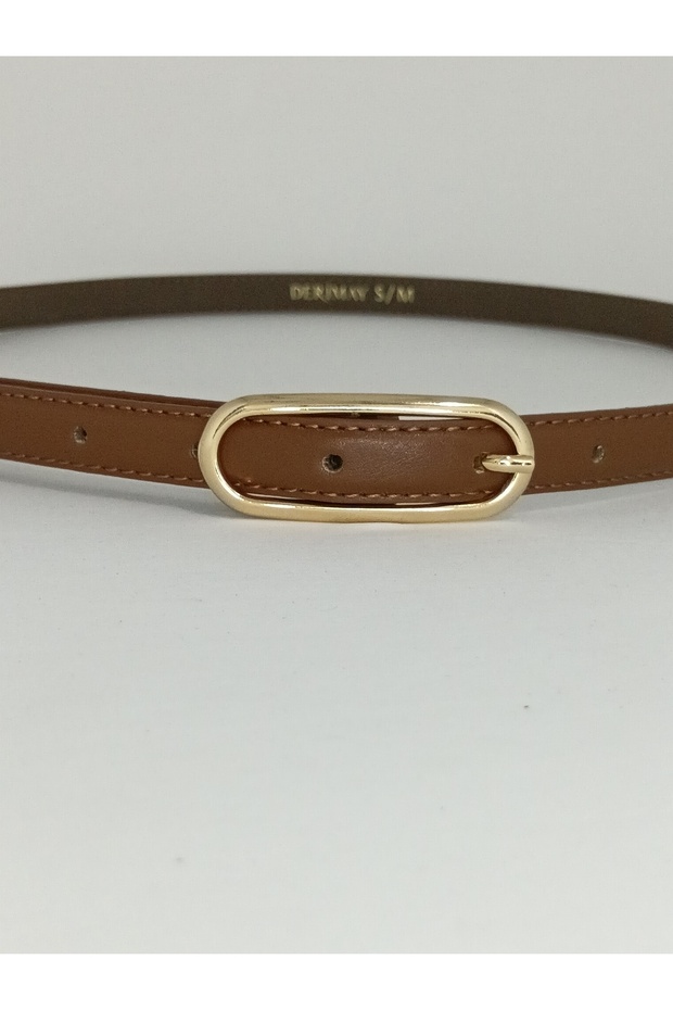 Elegantly Designed 1.5cm Thin Gold Buckle Curved Body Belt for Women, Compatible with Pants, Jackets, Dresses, and Shirts.