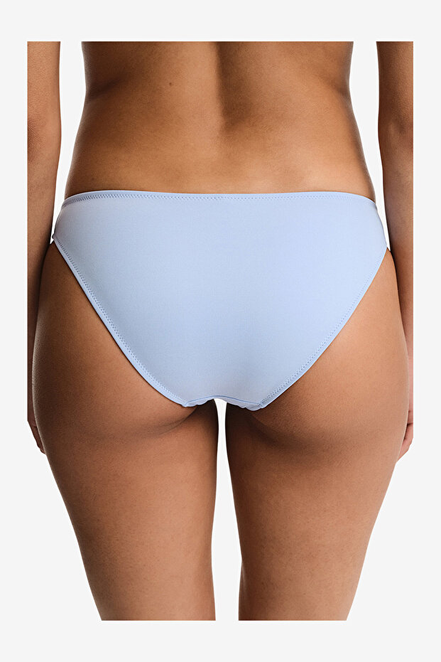 Women Slip Light Blue Bikini Bottom - 2
