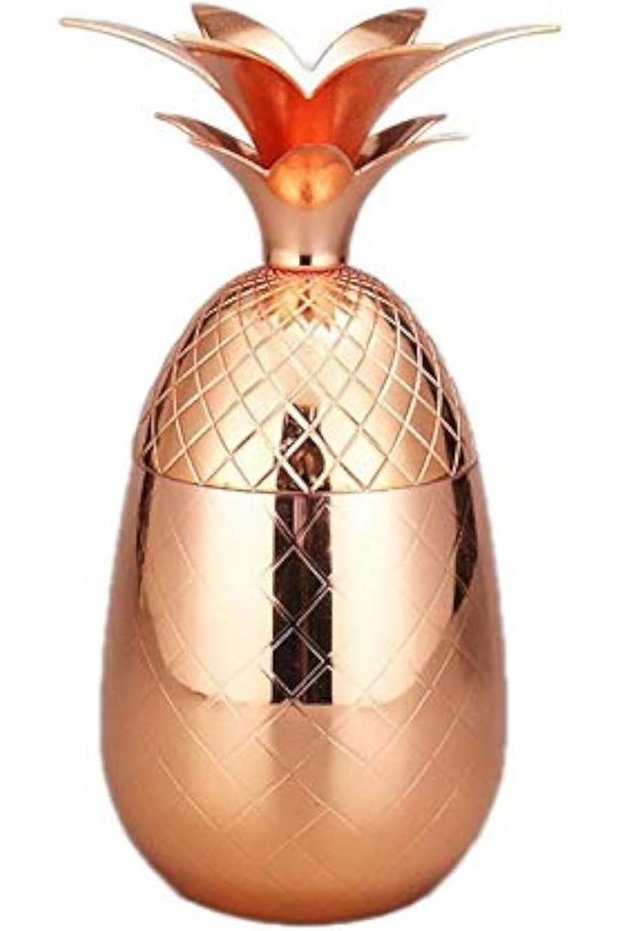 Pineapple Tumbler Moscow Mule Mugs 500ml Beer Copper Mug Stainless Steel Cup Cocktail Cup Wine Glass Drinking Bar Tool