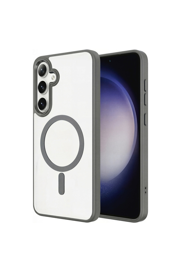Galaxy S26 Case Magsafe Transparent Back Face Camera Raised Silicone Tkng