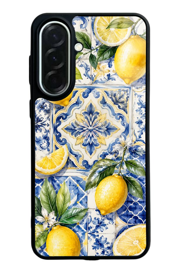 Samsung A37 Mediterranean Lemon Royale Design Glossy Phone Case