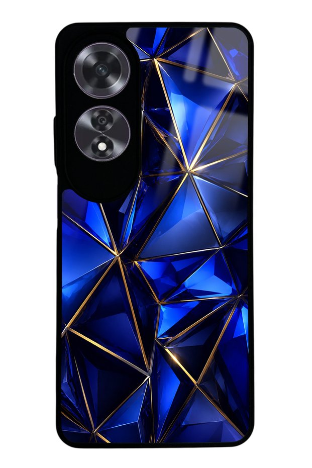 Oppo A60 Glossy Phone Case with Sapphire Crystal Edge Design