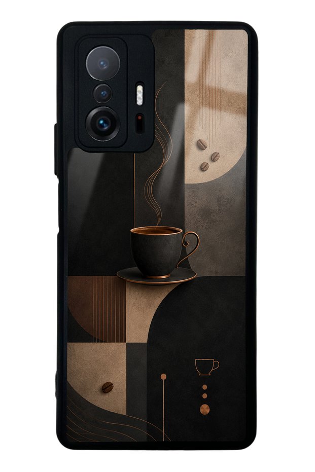 Xiaomi Mi 11t Black Mocha Coffee Design Glossy Phone Case
