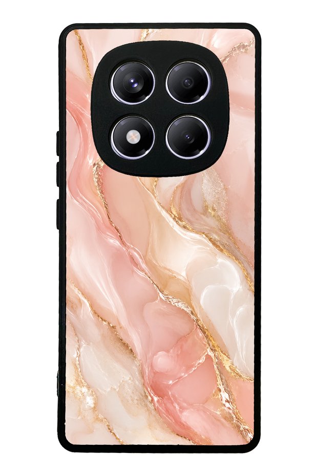 Xiaomi Redmi Note 14 Pro 4g Blush Gold Marble Design Glossy Phone Case