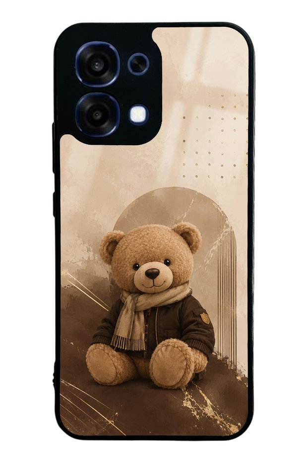 Oppo A6 Pro Cozy Teddy Design Glossy Phone Case