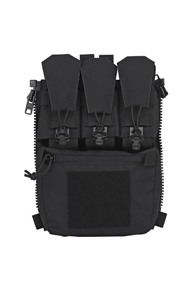 BLK Assault Adapt Banger Back Panel Zip On Rear Pack Tactical Vest GP Pouch Multitools Pocket FCPC V