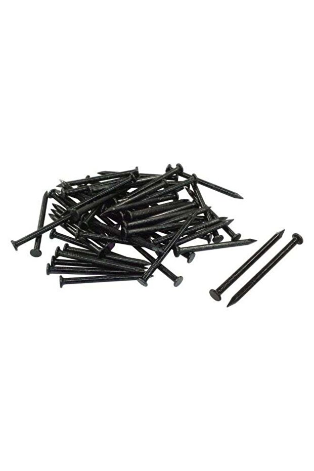 Black Steel Concrete Nails Flat Head Sharp Point 3.0x50mm (Pack Of 100)