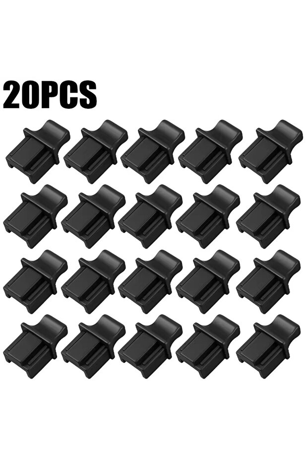 Black-20PCS 10/50PCS RJ45 Ethernet Port Dust Plug Protection Soft Silicone Cover Network Connector E