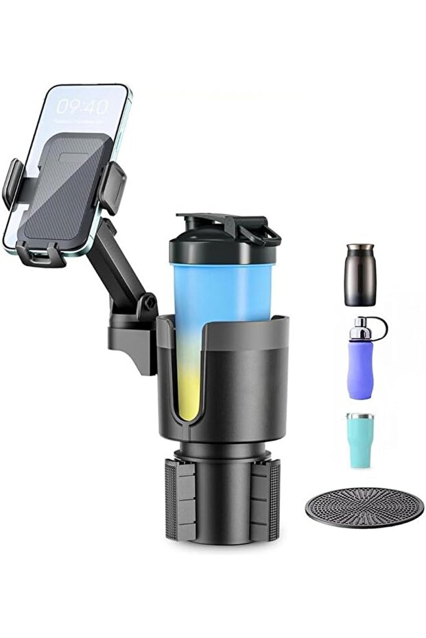 2 in 1 Car Cup Holder Phone Mount,Universal Car Phone Stand holder adjustable base,car cup holder expander