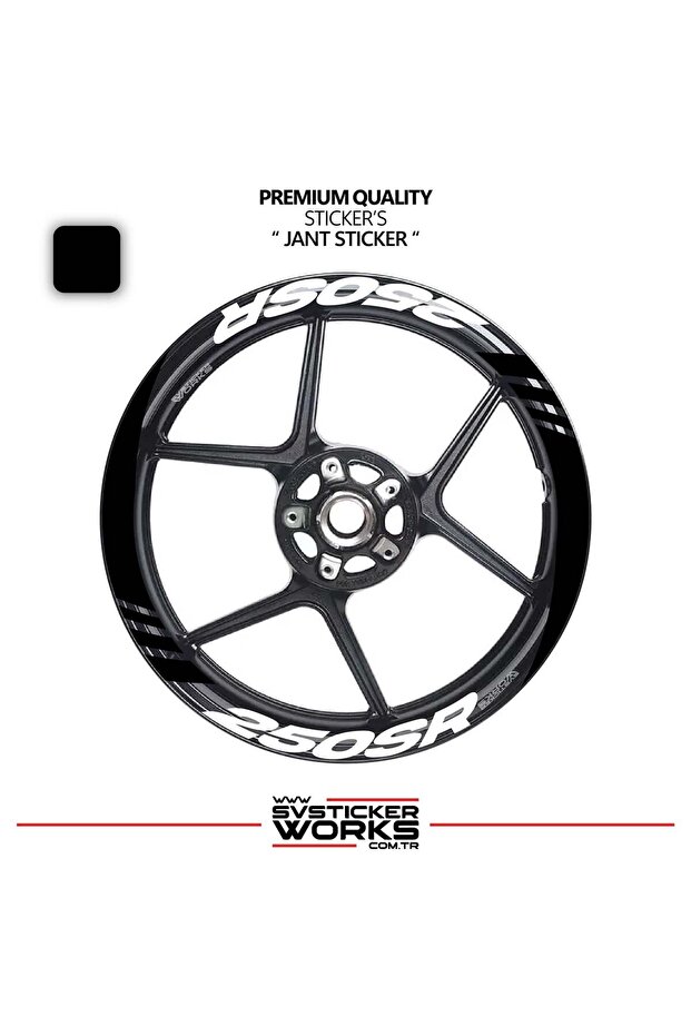 Cfmoto 250sr wide wheel rim decal sticker model 16-piece set - high quality