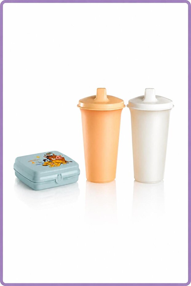 The Lion King Nutrition Set Children's School Nutrition Container + 2-Piece Water Bottle Set