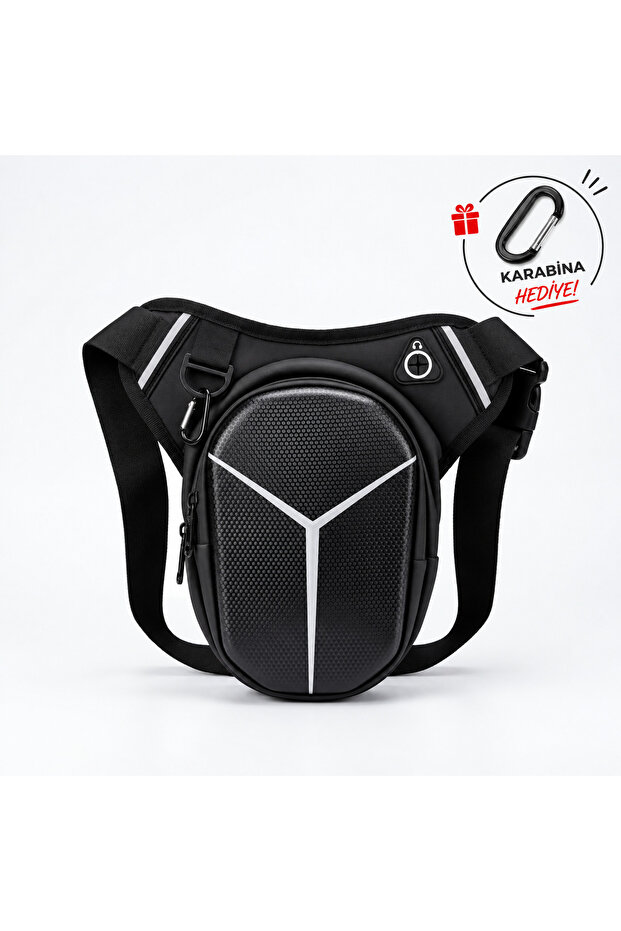 Unisex Shell-Protective Waterproof Biker Leg Cross Shoulder Waist Bag