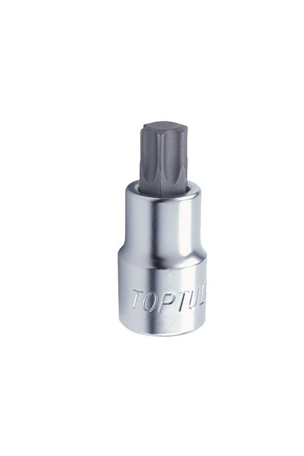 Socket wrench end with 1/2 torx bit