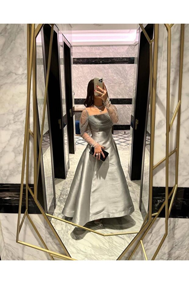 Mikado evening dress