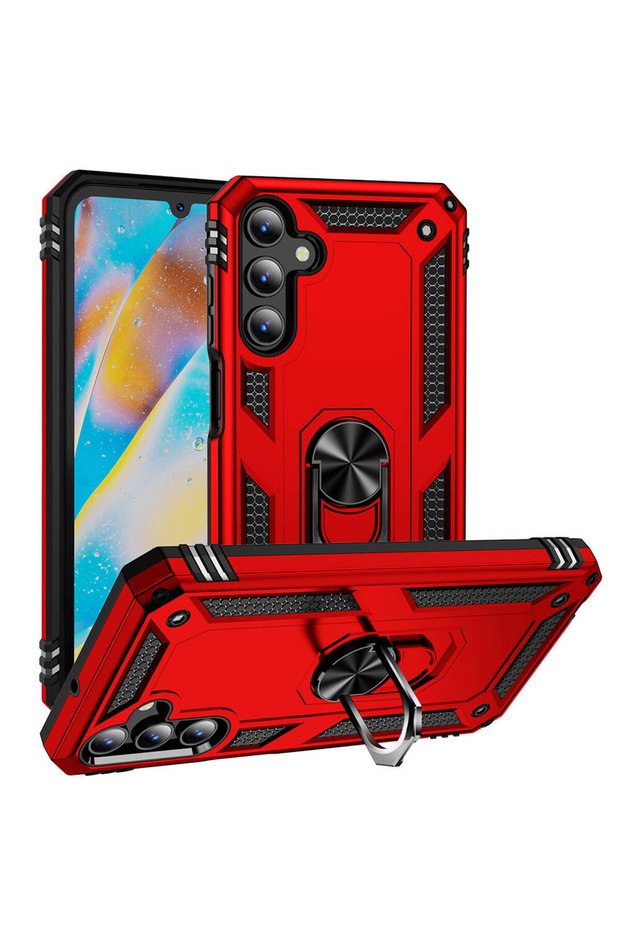 Galaxy A15 Case Camera Protector Magnetic Stand Tank Protection