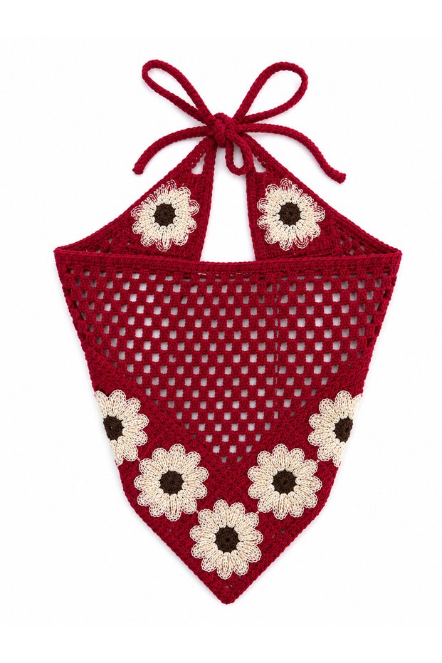 Women's Floral Motif Tie-On Summer Bandana Bohemian Hair Bandana Beach Daily Use