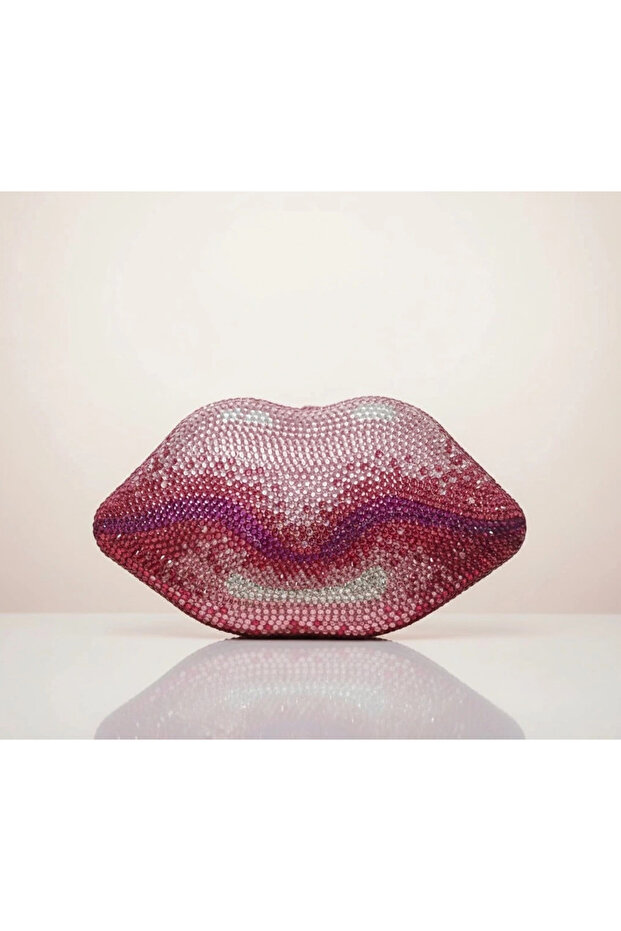 Bisous Clutch Crystal Clutch Bag Rhinestone Bag