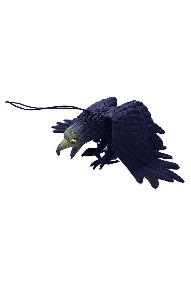 Black Plastic Eagle Bat Keychain Joke