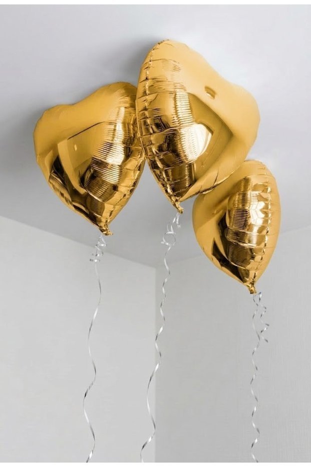 45 cm 18 Inch Gold Heart Foil Balloon 1 Piece Birthday Engagement Party Organization Decoration