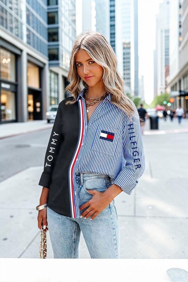Tommy Striped Sports Shirt