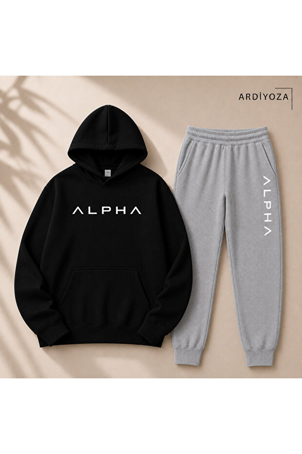 2-Piece Printed Winter Set (Sweat Suit-Sweat)