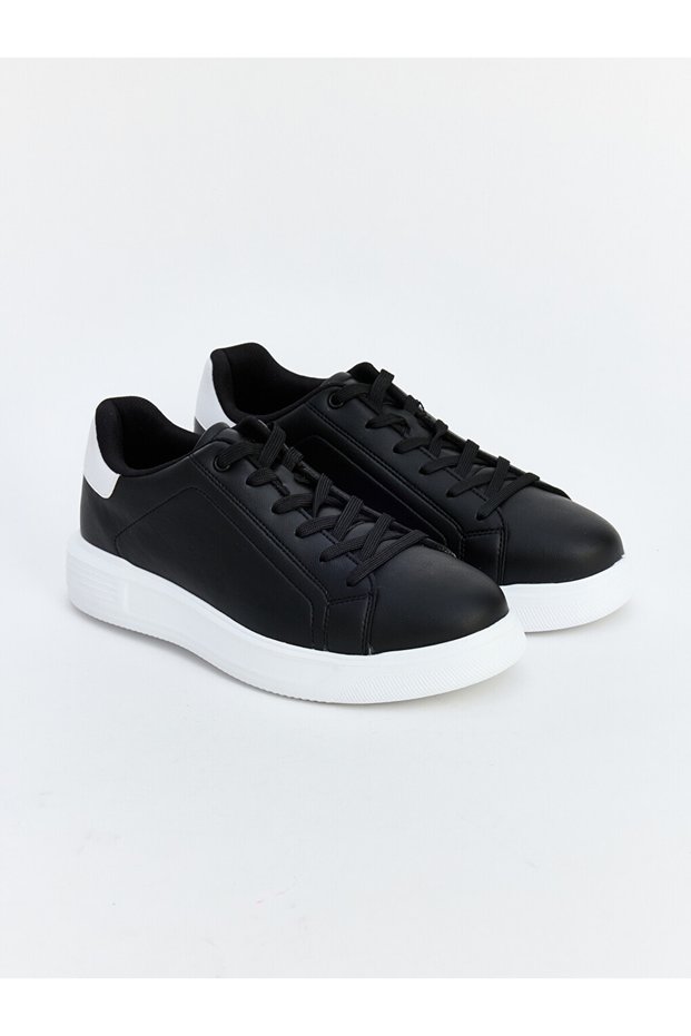 Peak New Season Black Leather Look Men's Sports Shoes