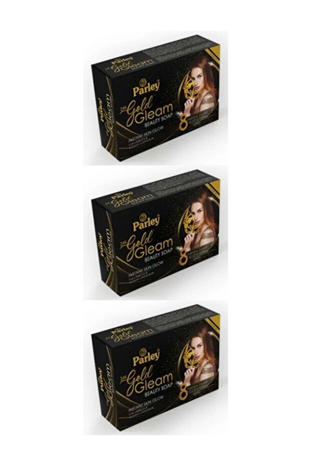 24K Gold Gleam Beauty Soap 100g - Pack of 3