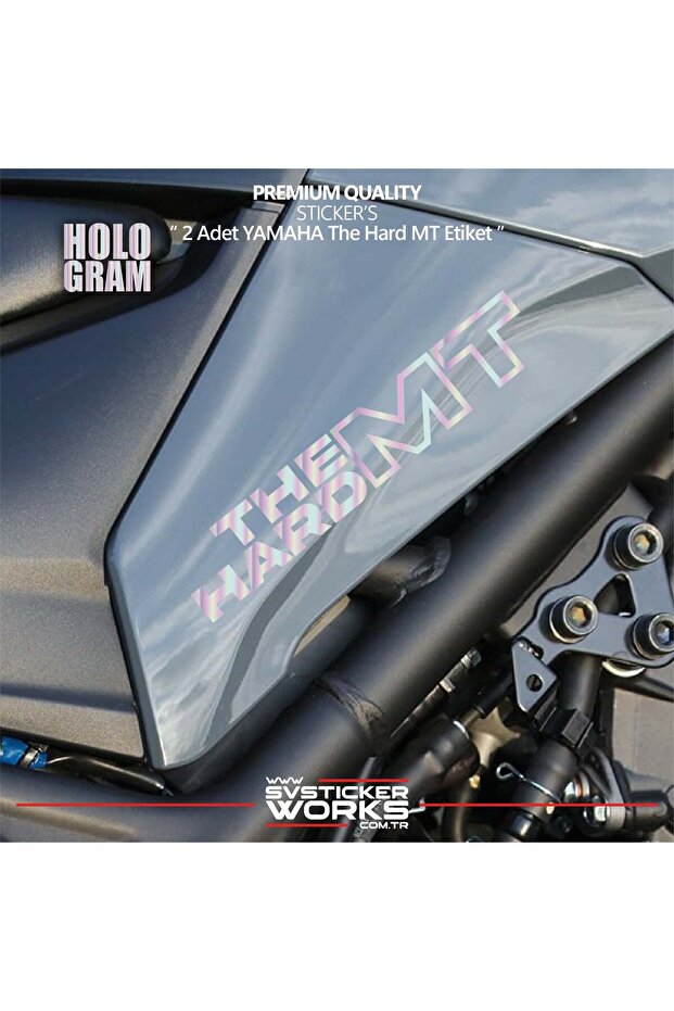 Yamaha the hard mt sticker high quality foil 2 piece sticker label