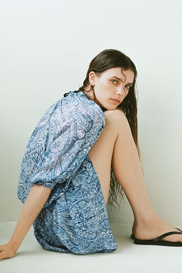 Oversized tunic dress