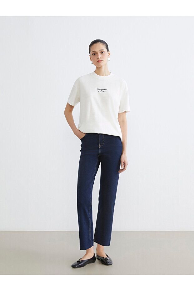 Lcw Modest Indigo Straight Fit Women's Jeans