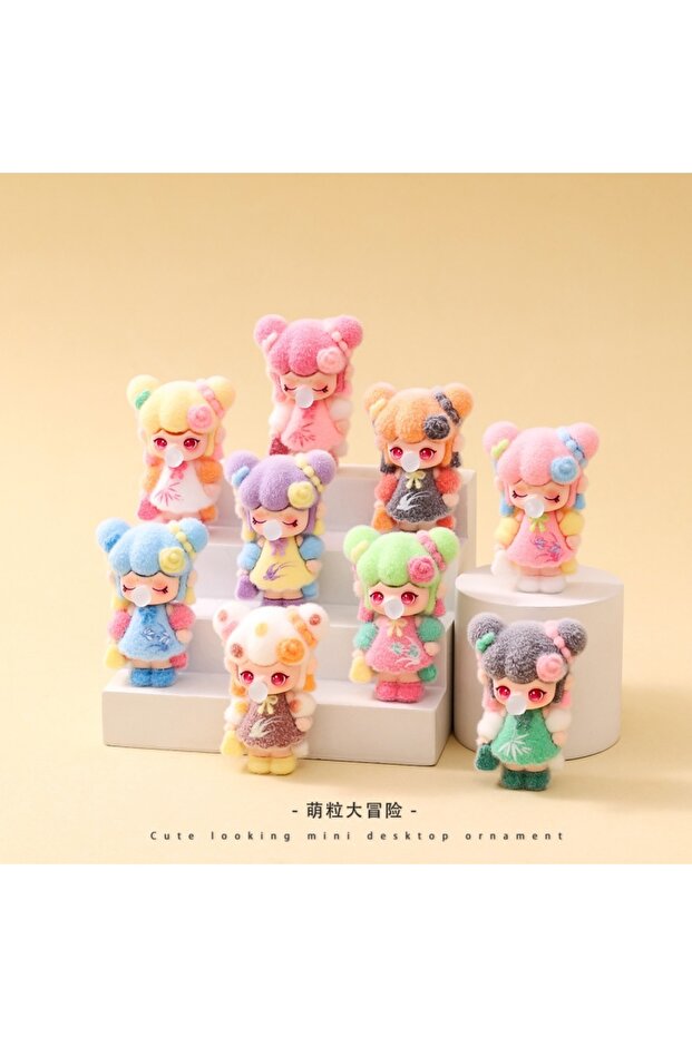 4pcs random Cute Plush Nanci Blind Box Accessories, Trendy Toys, Blind Boxes, Blind Bags, Keychains,