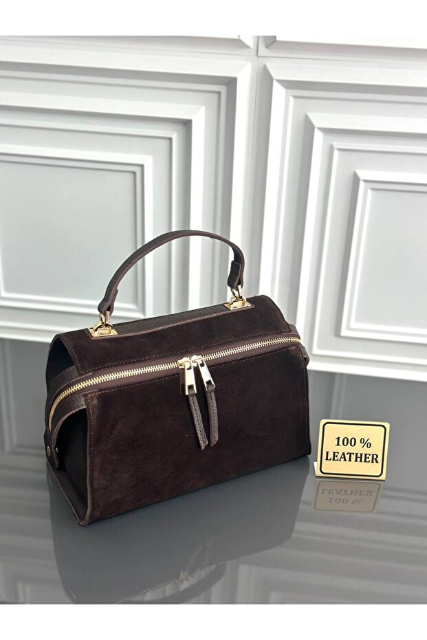 Mesbag Women's Bag Genuine Suede Leather Shoulder Bag
