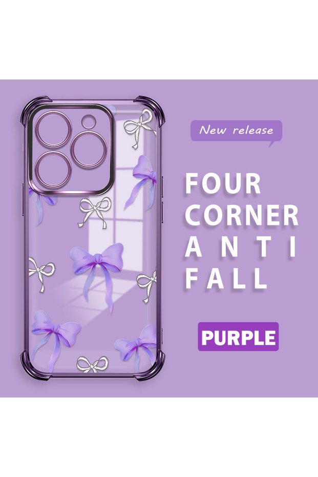 Tecno Spark 20/20C Compatible Transparent Back Four-Corner Reinforced Impact Protection Silicone Case