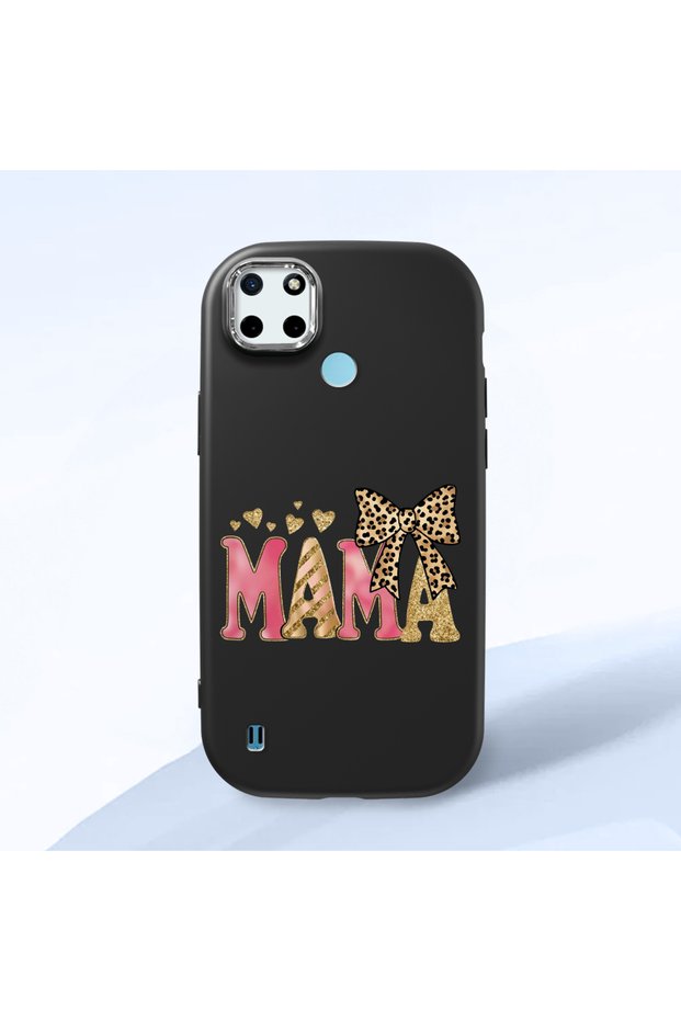 Realme C25Y/C21Y Compatible Shock-Absorbing Camera Protected Black Silicone Case
