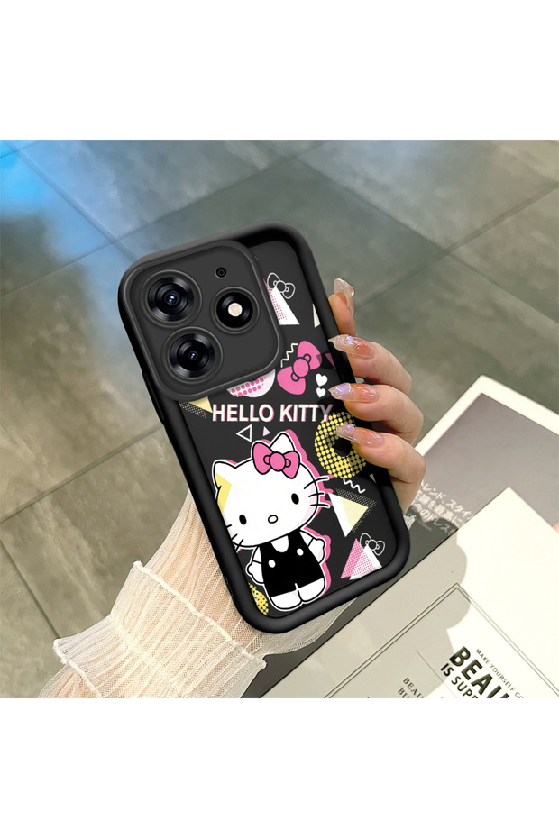 Tecno Spark 10 Pro(Ki7) Compatible Black Silicone Case Shockproof with Camera Protection