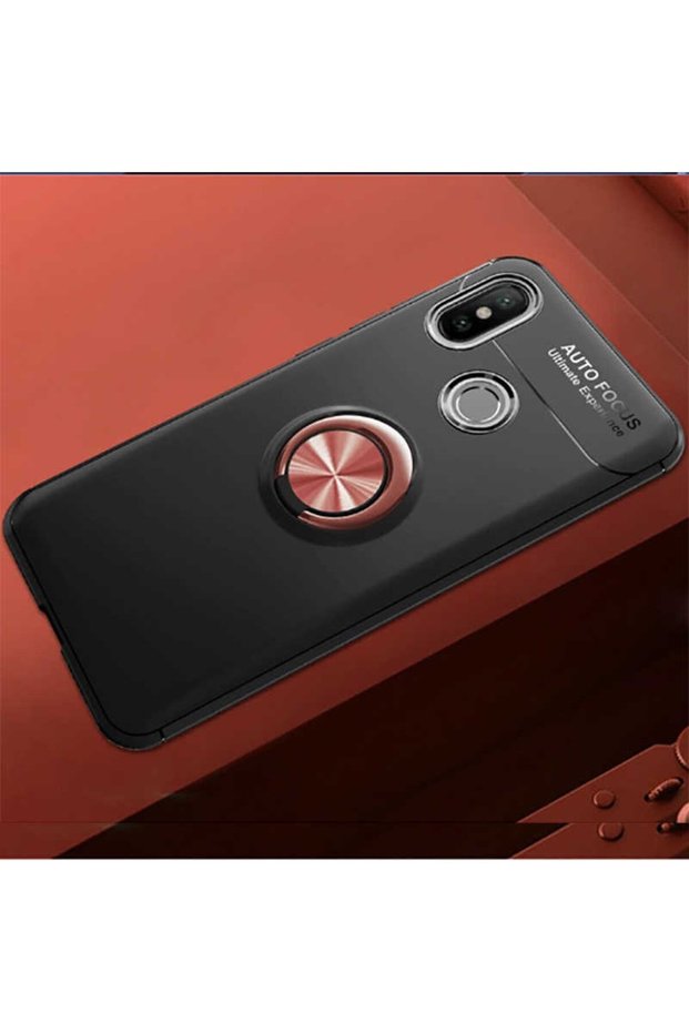 Silicone Ravel Cover with Rotatable Ring Stand for Xiaomi Redmi Note 7 Compatible Mobile Phone