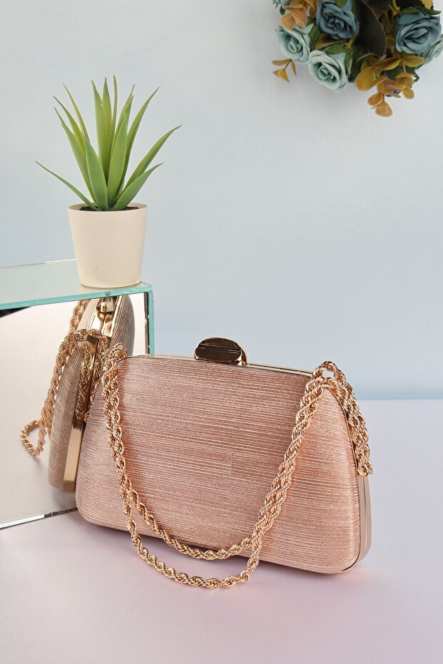 Elysara Eb0718 |   Cindrella Chain Handle Evening Dress Bag