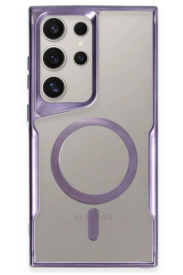 Aconcept Galaxy S23 Ultra Case Boyi Magsafe Silicone Cover - (100651) Deep Purple