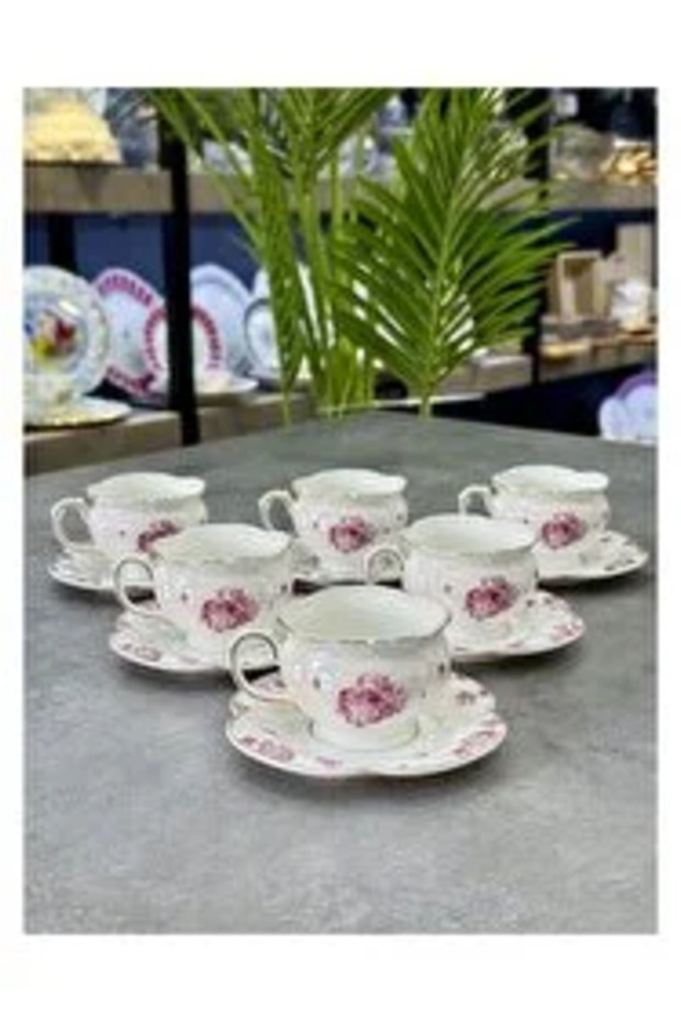 Leonce Porcelain 6-Piece Pearl Cup Set 90 ml