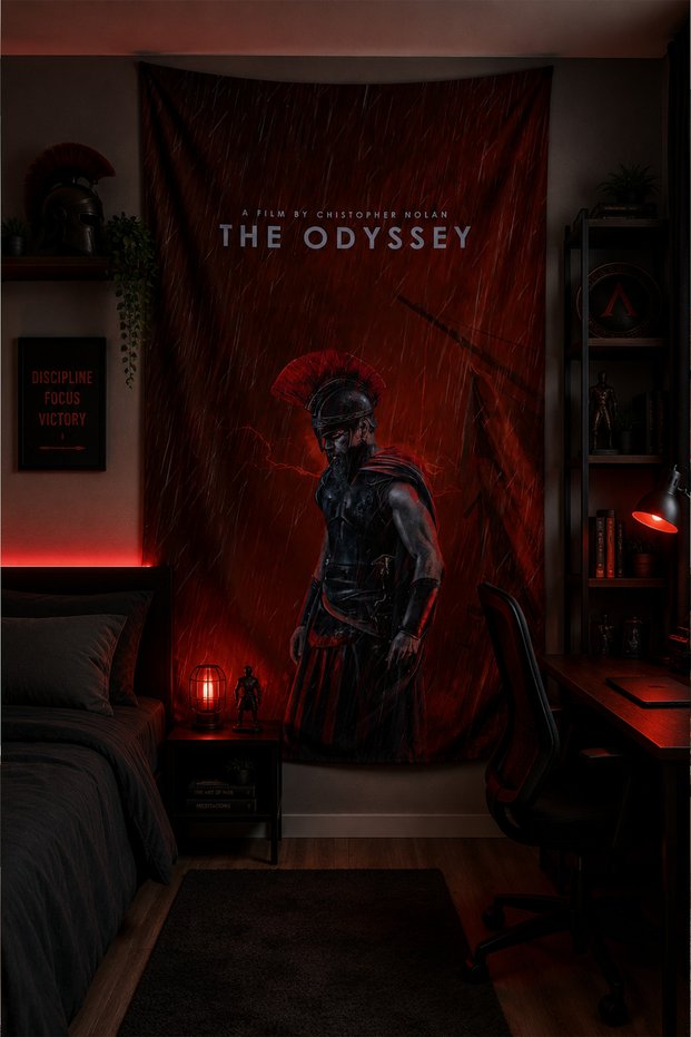 The Odyssey Wall Covering – Modern Decorative Quality Fabric Tapestry Wall Tapestry