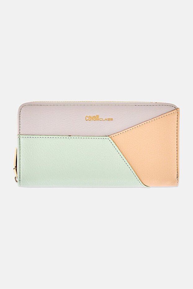 Women Brand Logo Wallet, Green